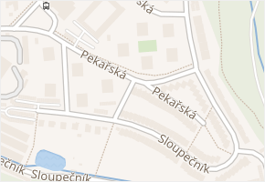 Pekařská v obci Blansko - mapa ulice