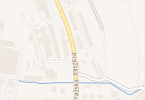Pražská v obci Blansko - mapa ulice