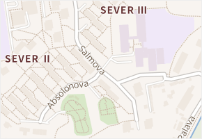 Salmova v obci Blansko - mapa ulice