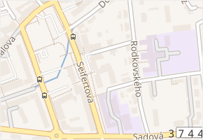 Seifertova v obci Blansko - mapa ulice