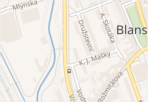 Vodní v obci Blansko - mapa ulice