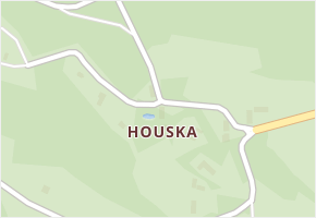 Houska v obci Blatce - mapa části obce