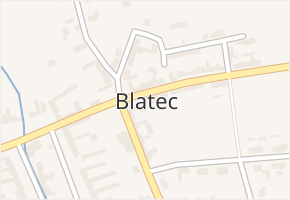 Blatec v obci Blatec - mapa části obce