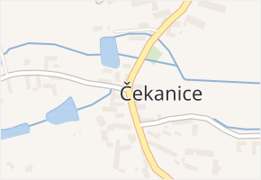 Čekanice v obci Blatná - mapa části obce