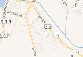Chelčického v obci Blatná - mapa ulice