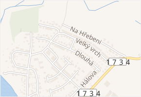 Dlouhá v obci Blatná - mapa ulice