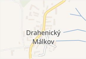 Drahenický Málkov v obci Blatná - mapa části obce