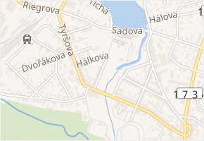 nábřeží Havlíčkovo v obci Blatná - mapa ulice