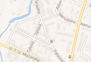 Palackého v obci Blatná - mapa ulice
