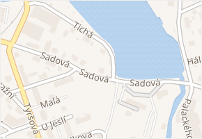 Sadová v obci Blatná - mapa ulice