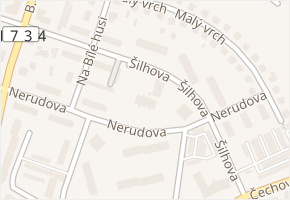 Šilhova v obci Blatná - mapa ulice