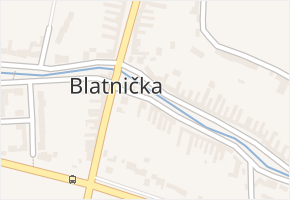 Blatnička v obci Blatnička - mapa části obce