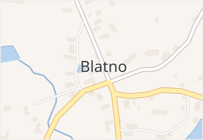 Blatno v obci Blatno - mapa části obce