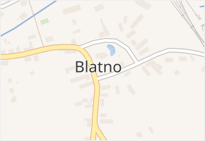 Blatno v obci Blatno - mapa části obce