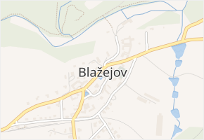 Blažejov v obci Blažejov - mapa části obce