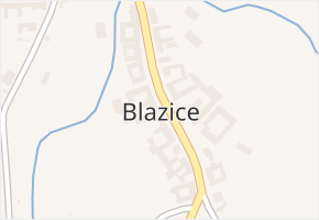 Blazice v obci Blazice - mapa části obce