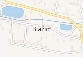 Blažim v obci Blažim - mapa části obce