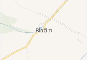 Blažim v obci Blažim - mapa části obce
