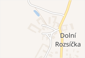 Dolní Rozsíčka v obci Blažkov - mapa části obce