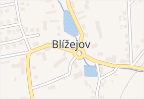 Blížejov v obci Blížejov - mapa části obce