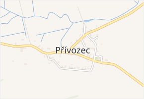 Přívozec v obci Blížejov - mapa části obce