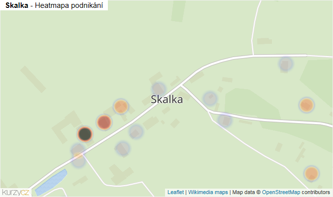 Mapa Skalka - Firmy v části obce.