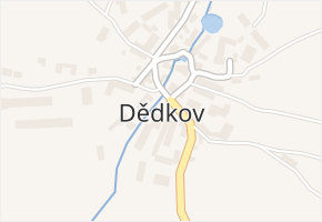 Dědkov v obci Blízkov - mapa části obce