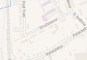Družstevní v obci Blovice - mapa ulice