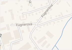 Fügnerova v obci Blovice - mapa ulice