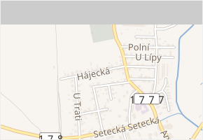 Hájecká v obci Blovice - mapa ulice