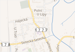 Kamenického v obci Blovice - mapa ulice