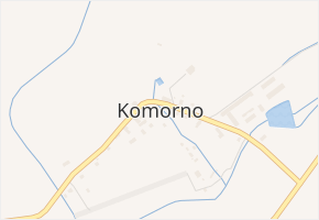 Komorno v obci Blovice - mapa části obce