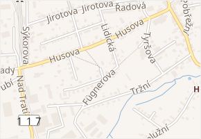 Lomená v obci Blovice - mapa ulice