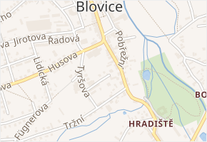Sportovní v obci Blovice - mapa ulice