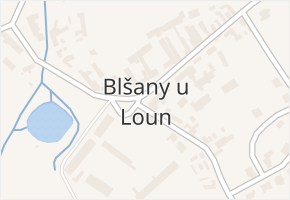 Blšany u Loun v obci Blšany u Loun - mapa části obce