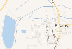 Družstevní v obci Blšany - mapa ulice