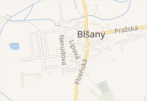 Lipová v obci Blšany - mapa ulice