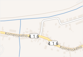 Na Cézavě v obci Blučina - mapa ulice