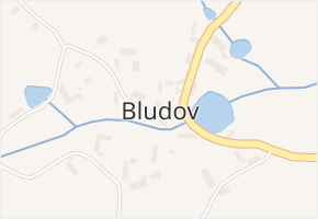 Bludov v obci Bludov - mapa části obce