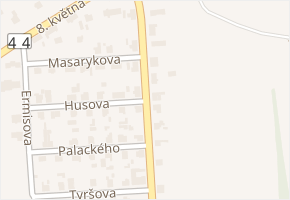 Husova v obci Bludov - mapa ulice
