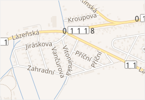 Krátká v obci Bludov - mapa ulice