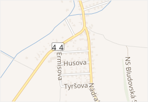 Masarykova v obci Bludov - mapa ulice