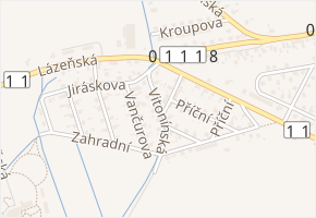 Vitonínská v obci Bludov - mapa ulice