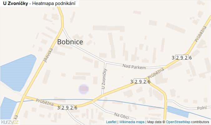 Mapa U Zvoničky - Firmy v ulici.
