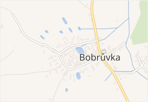 Bobrůvka v obci Bobrůvka - mapa části obce