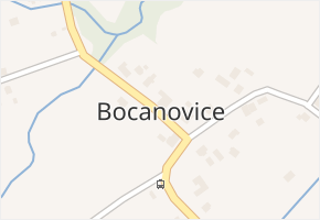 Bocanovice v obci Bocanovice - mapa části obce