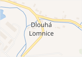 Dlouhá Lomnice v obci Bochov - mapa části obce