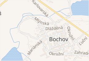 Horská v obci Bochov - mapa ulice