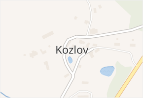 Kozlov v obci Bochov - mapa části obce