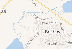 Na Kopečku v obci Bochov - mapa ulice